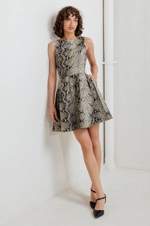 snake-glam-faux-leather-mini-dress Sophia's Style-5